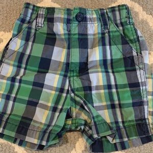 Boys 18 months plaid shorts